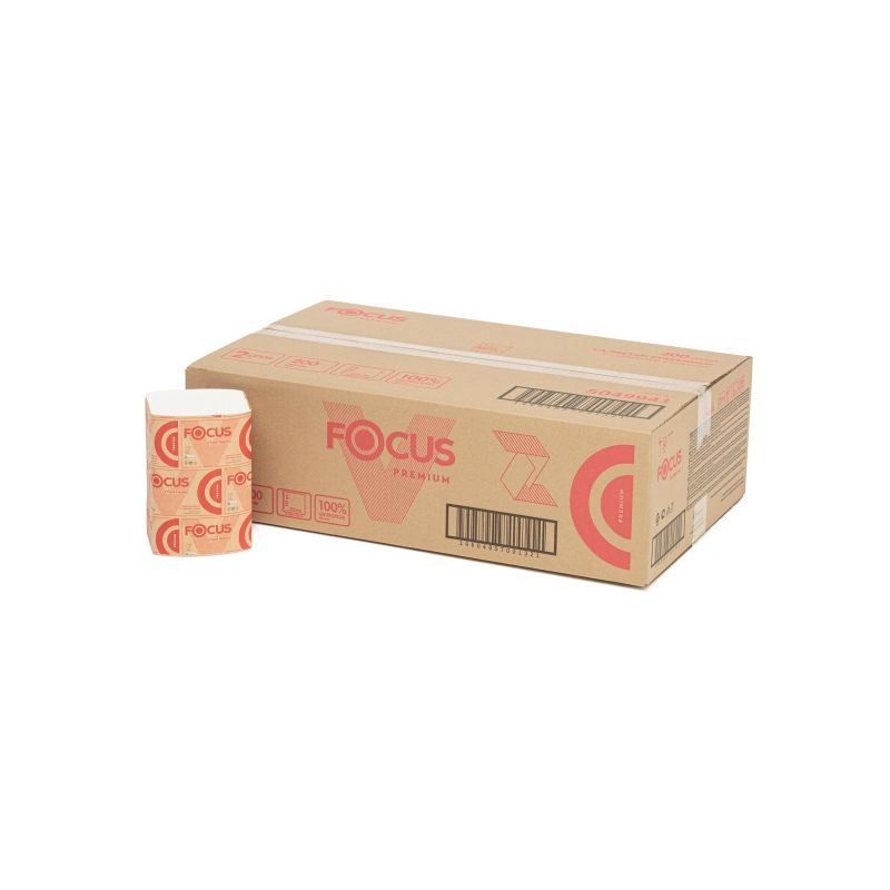 Салфетки бумажные FOCUS Premium N4 2сл 200л 15 пач/уп 5049941