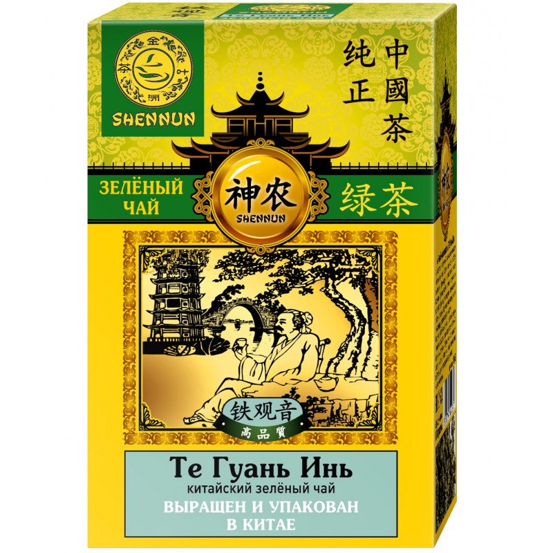 превью Чай Shennun Те Гуань Инь зеленый, листовой, 100 г.