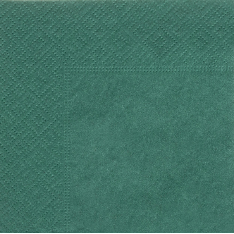 Салфетки 24×24 2 сл. Зеленые ZELPAPER 250 шт/упак