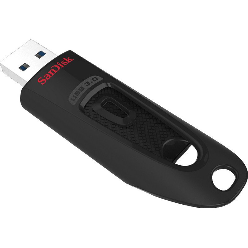Флэш-диск SANDISK, 16 GB, Ultra, USB 3.0, скорость чтения/ записи - до 100/100 Мб/сек.