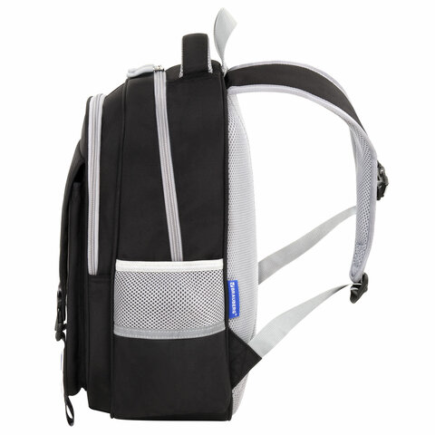 Рюкзак BRAUBERG SNAP, 2 отделения, 3 кармана, «Original black», 39×28х16 см
