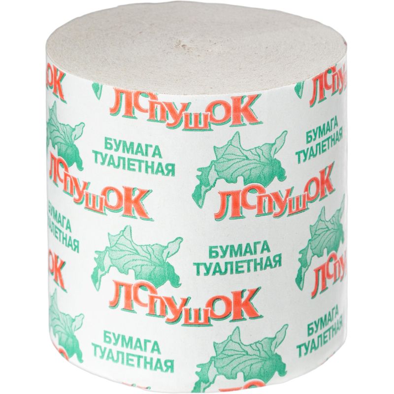 Бумага туалетная 1сл серая б/втул 25м 50рул/уп