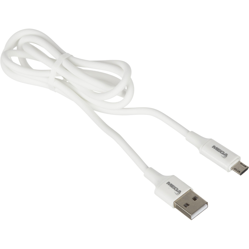 Кабель ProMega U28, 2.4A, 1м, USB - Micro-USB, TPE, силикон, белый