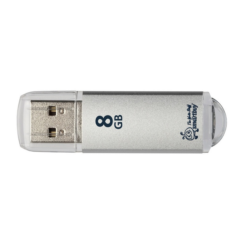 Флеш-память SmartBuy V-Cut 8GbUSB 2.0 серебристая