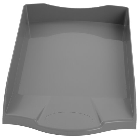 Лоток горизонтальный для бумаг BRAUBERG «Delta»A4 (340×270х60 мм)серый237267