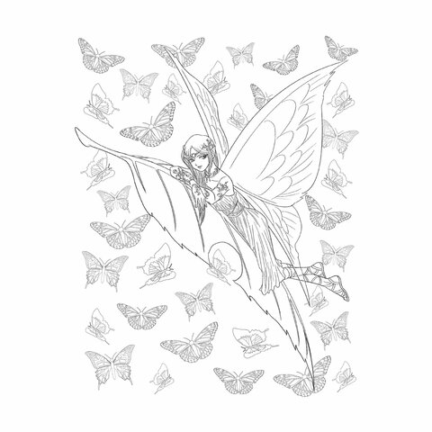 Книжка-раскраска аниме WOW MANGA 210×280мм., 96 страниц, склейка, БОМБОРА, ш/к 52442