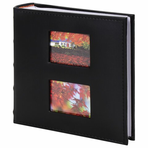 Фотоальбом BRAUBERG «Autumn» на 200 фото 10×15 смпод кожубумажные страницыбоксчерный391191