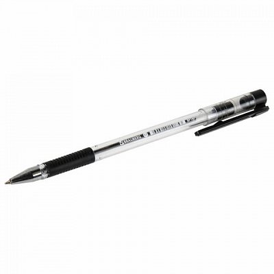 Ручка шариковая с грипом BRAUBERG «X-Writer», ЧЕРНАЯ, узел 0.7 мм, линия письма 0.35 мм