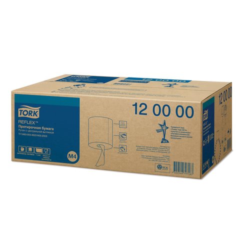 Полотенца бумажные д/держ. Tork М4 с ЦВ 1сл.771л/рул. 6рул/уп 120000