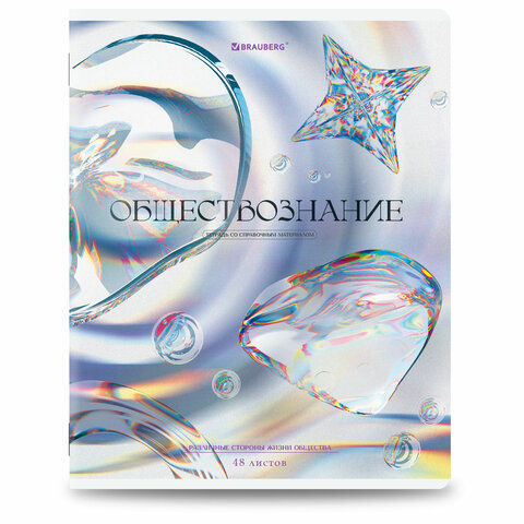 Тетради предметные, КОМПЛЕКТ 12 ПРЕДМЕТОВ, 48 л., глянцевый УФ-лак, BRAUBERG «MAGICAL WHITE»