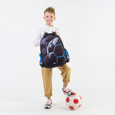 Ранец ЮНЛАНДИЯ EXTRA, с дополнительным объемом, «Soccer ball», 38×29х18 см