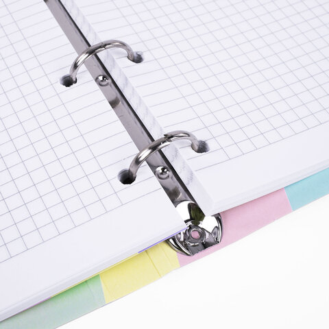 Тетрадь на кольцах А5 160×212 мм, 120 л., картон, матовая ламинация, клетка, BRAUBERG, кросс-серия PASTEL