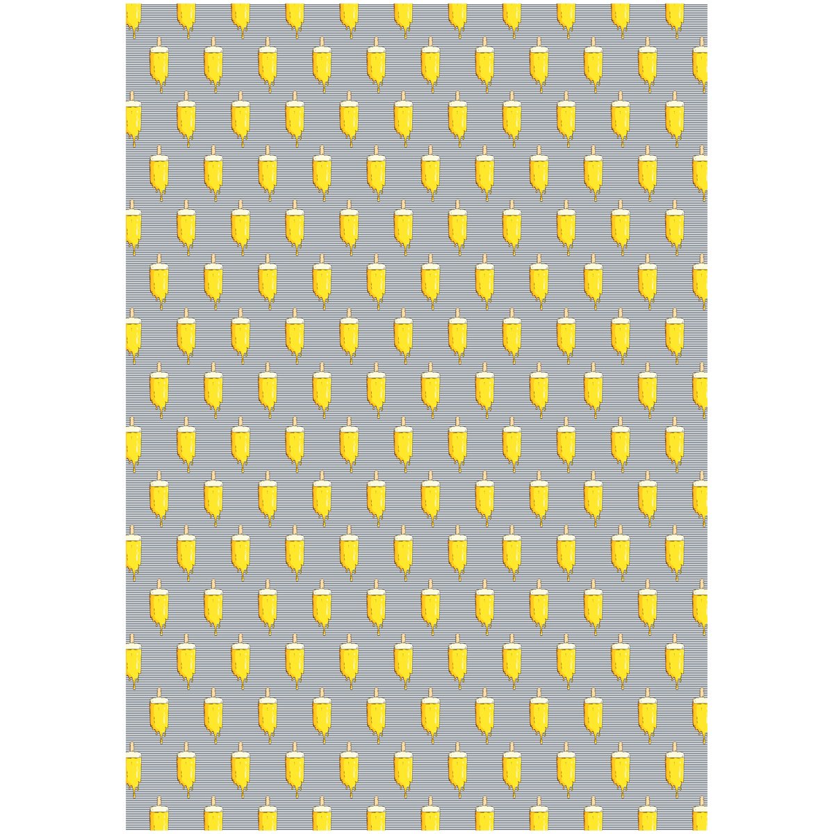 Упаковочная бумага глянц. 70×100см, MESHU «Мороженое», 80г/м2