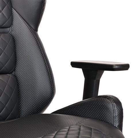 Кресло BRABIX PREMIUM «Tokyo EX-595», регулируемый подголовник, рециклированная кожа, черное