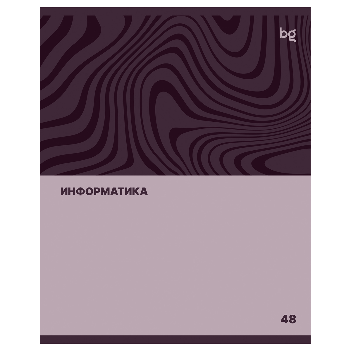 превью Тетрадь предметная 48л. BG «Single colour» - Информатика, эконом