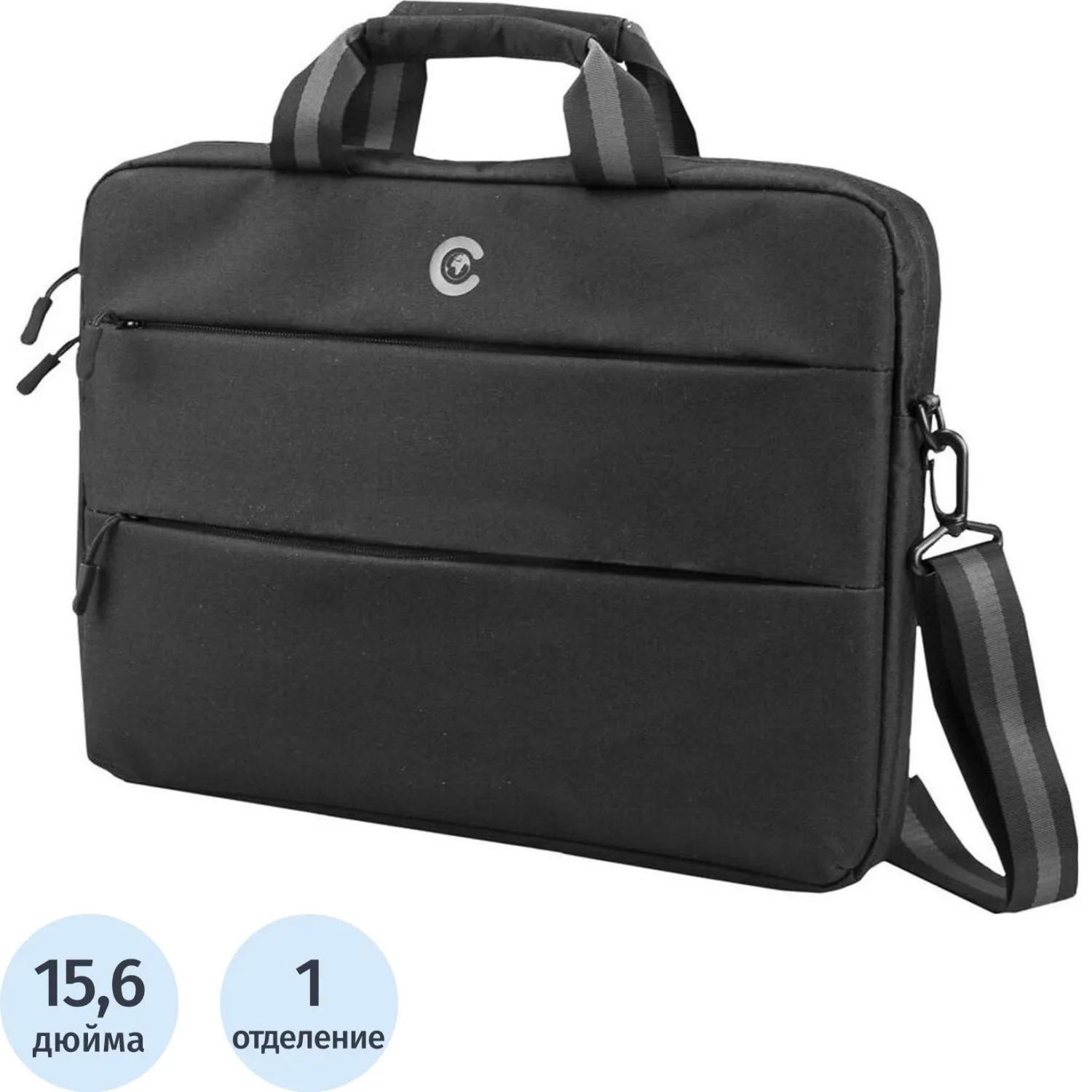 превью Сумка для ноутбука 15.6" Continent CC-212 чёрная (CC-212 Black)