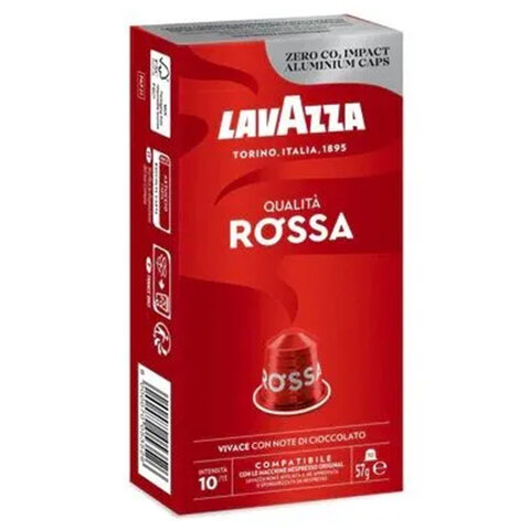 Кофе в капсулах LAVAZZA «Qualita Rossa» для кофемашин Nespresso10 порций