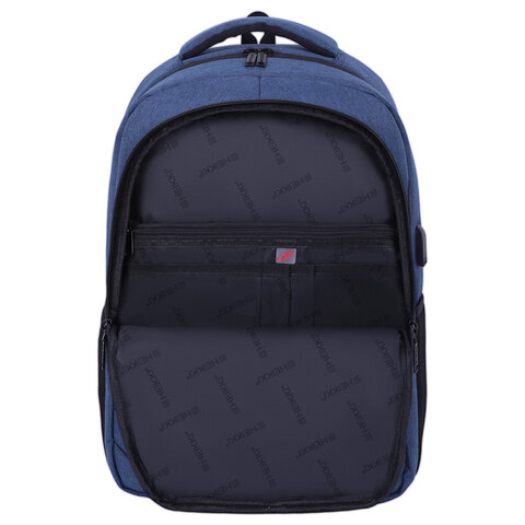 Рюкзак HEIKKI SECURE (ХЕЙКИ) универсальный, отделение для ноутбука, синий, 46×31x19 см