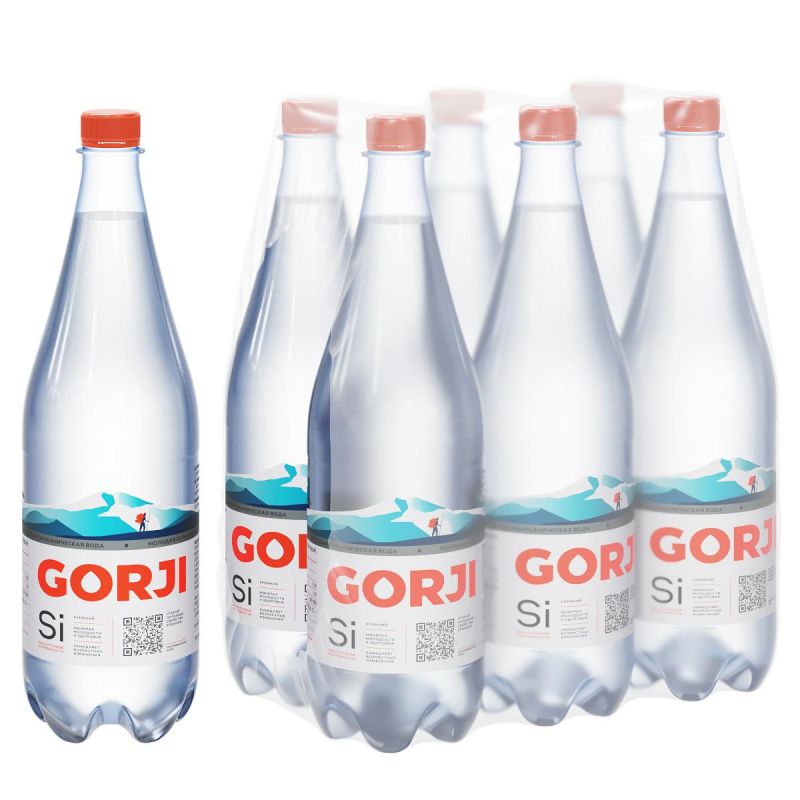 превью Вода минеральная Gorji природ. газ. 1л ПЭТ 6шт/уп