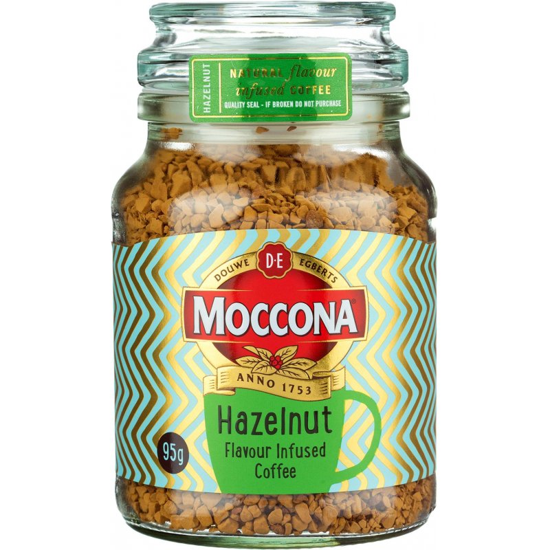 Кофе растворимый Moccona с ароматом лесного ореха 95 г (стекло)