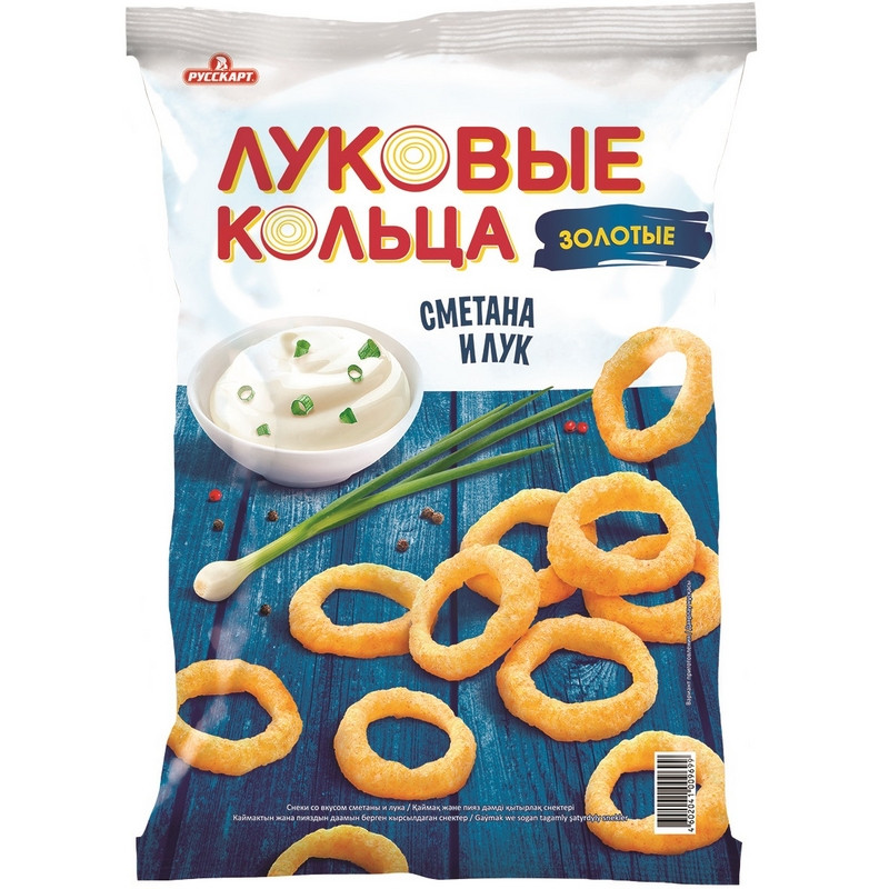 превью Луковые кольца Золотые со вкусом сметаны и лука 100 г