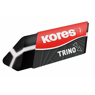Ластик Kores Trino ПВХ треугольный 64×20×16 мм