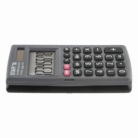 Калькулятор STAFF карманный STF-6248, 8 разрядов, двойное питание, 104х63мм