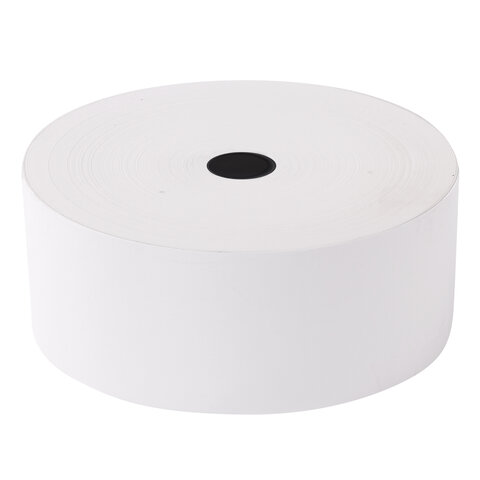 Чековая лента ТЕРМОБУМАГА 80 мм (диаметр 180 мм, длина 340 м, втулка 26 мм) слой наружу, AKZENT