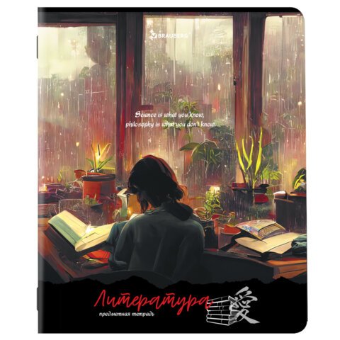 Тетради предметные, КОМПЛЕКТ 12 ПРЕДМЕТОВ, 48 л., матовая ламинация, BRAUBERG, «ANIME GIRLS»
