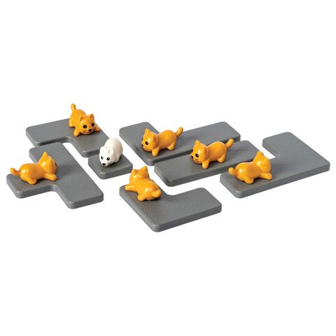 Настольная логическая игра - головоломка Шустрые Кошки мини версия, BONDIBON