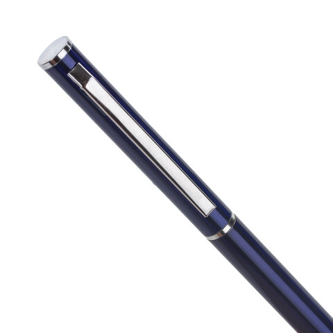Ручка бизнес-класса шариковая BRAUBERG «Delicate Blue», корпус синий, узел 1 мм, линия письма 0.7 мм, синяя