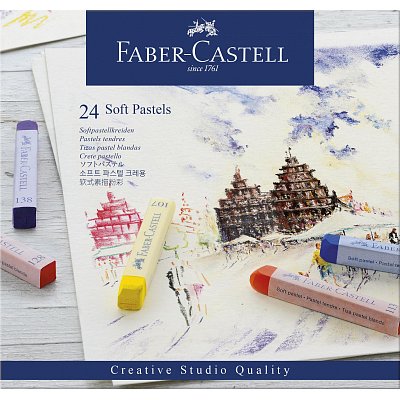 Пастель Faber-Castell «Soft pastels», 24 цв., картон. упак. 
