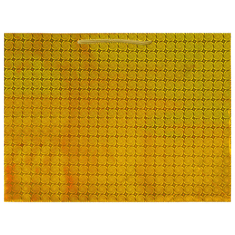 Пакет подарочный 45×13x33 см (XL), НАБОР 3 шт., 3 дизайна, голография, ЗОЛОТАЯ СКАЗКА