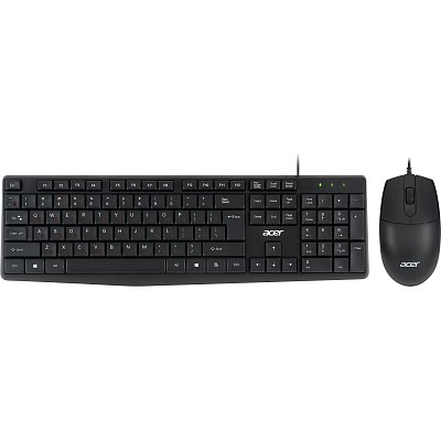 Набор клавиатура+мышь Acer OMW141 кл/мышь:черный USB (ZL. MCEEE.01M)