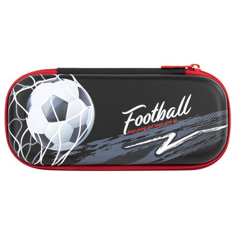 Пенал BRAUBERG, 1 отделение, 1 откидная планка, EVA 3D, 22×10х5 см, «Goal»