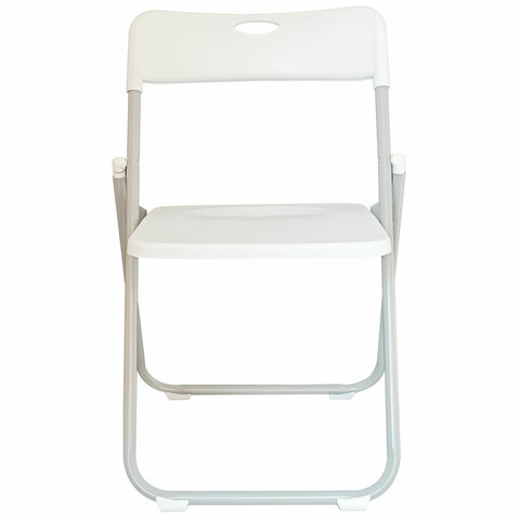 Стул складной BRABIX «Golf Lite CF-017»серебристый каркаспластик белый532896