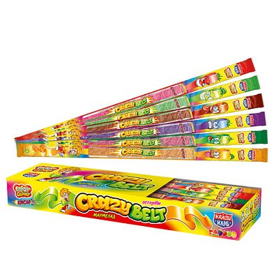 Мармелад в кислой обсыпке «CRAZY GUMMY. CRAZY BELT», ассорти, 15 г, КАНДИ КЛАБ