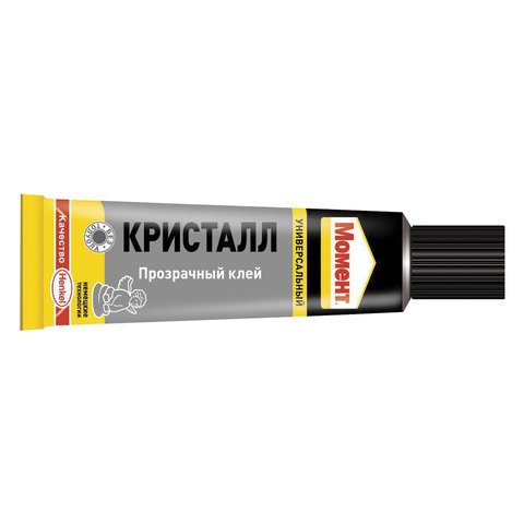 Клей универсальный МОМЕНТ Кристалл, 125 мл, в шоу-боксе