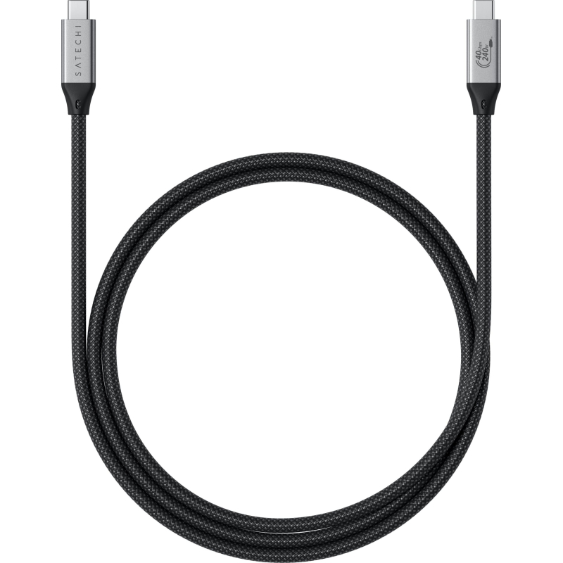 Кабель Satechi USB4 Pro Cable. Длина: 1.2м. Цвет: серый космос