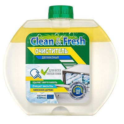 Очиститель для посудомоечных машин Clean&Fresh Лимонное дерево 250 мл