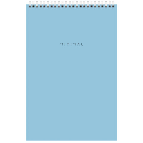 Блокнот БОЛЬШОЙ ФОРМАТ А4 198×297 мм, 80 л., гребень, подложка, клетка, BRAUBERG «Minimal Pastel»