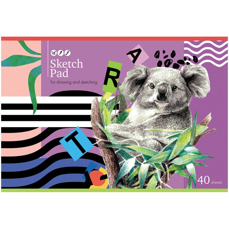 Альбом для рисования 40л., А4, на скрепке BG «Animal picture»