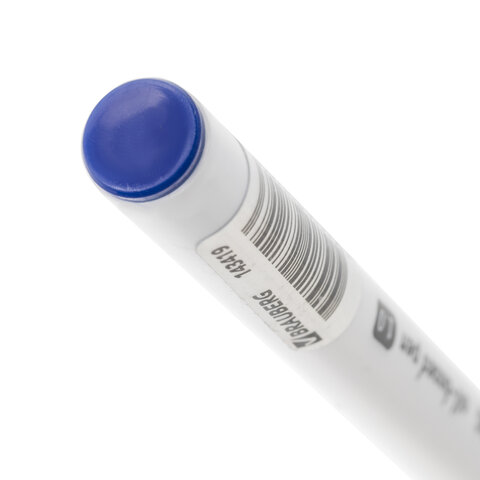 Ручка шариковая масляная BRAUBERG Stick Medium, СИНЯЯ, узел 1 мм, линия письма 0.5 мм