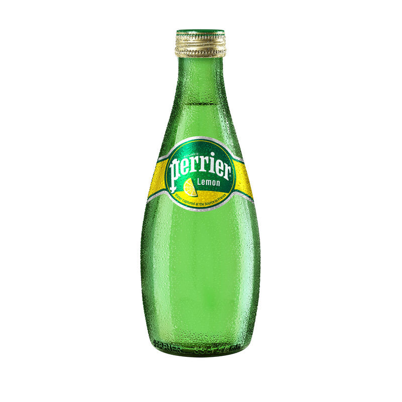Вода минеральная Perrier газированная со вкусом лимона 0.33 л (4 штуки в упаковке)
