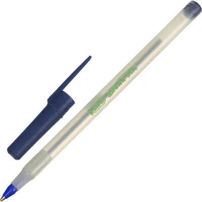 Ручка шариковая неавтоматическая эко BIC Round Stic Eco синяя (толщина линии 0.32 мм)