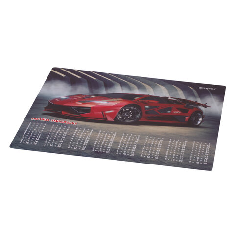 Настольное покрытие BRAUBERGА3+пластик46×33 см«Sport Car»270401