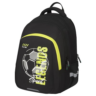 Рюкзак Berlingo Comfort «Go» 38×27×18см, 3 отделения, 2 кармана, эргономичная спинка