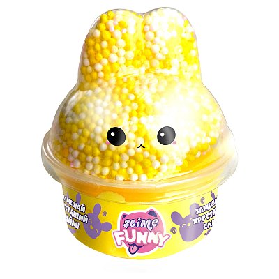 Слайм Slime «Funny Slime» с вложениями, зайка, 130г