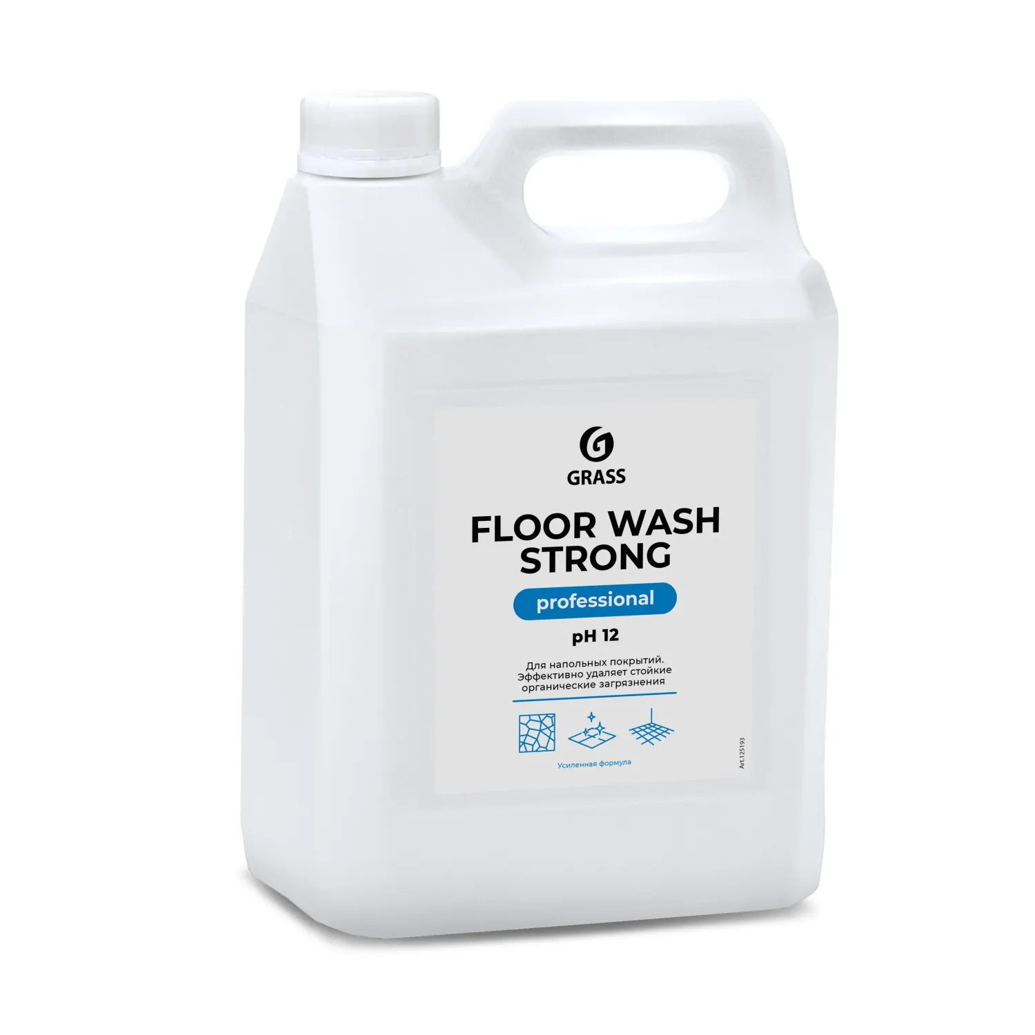превью Средство для машинной и ручной мойки водостойких полов Grass Floor Wash Strong 5.6 кг (концентрат)