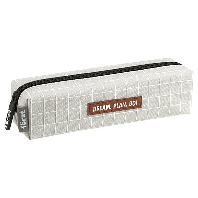 Пенал мягкий 1 отделение, 210×55×55 Först «Light grey», полиэстер